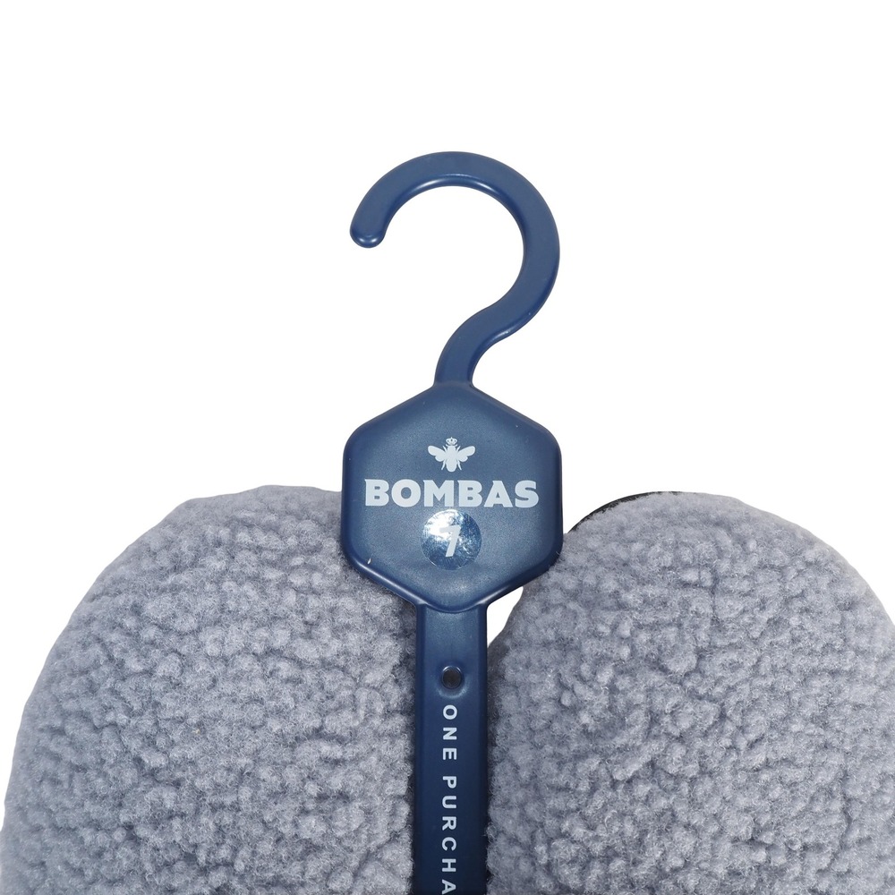 Bombas Sunday Slippers Women 7 Nimbus Grey Plush Sherpa Mules Memory Foam NEW - Picture 2 of 5